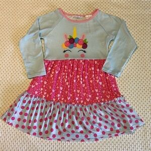 SUNSHINE SWING - GIRLS UNICORN PAJAMA DRESS SIZE 8
